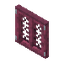 Crimson Lattice Fence Gate