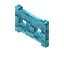 Blue Bioshroom Fence Gate